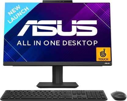 ASUS AiO A5 Series with Touchscreen, All in One Desktop, Intel 13th Gen P-Series Core i5 (16 GB DDR4/512 GB SSD/Windows 11 Home/23.8 Inch Screen/A5402WVAT-BA007WS) with MS Office