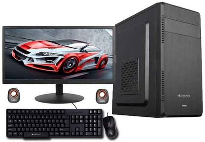 TECH- Assemblers Assembled Desktop Computer Core 2 Duo (4 GB DDR2/Windows 7 Ultimate/1 LED, 1 CPU, 1 KEYBOARD,1 MOUSE & POWER CABLE, Speaker, Webcam, Wifi Dongle/17 Inch Screen/Assembled Desktop Intel Core 2 Duo 3.0GHZ, G31 Motherboard, 17" LED Monitor)