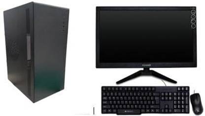 TECH- Assemblers Intel Core i3 (8 GB DDR3/500 GB/128 GB SSD/Windows 11 Home/512 MB/19 Inch Screen/AIC-D-i32100-8-500-128-19Inch-Window 11)