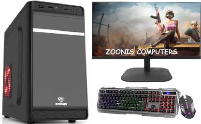 Assembled Premium Gaming & Editing Desktops Best For Free Fire, GTA-5 & Editing Core i7 (16 GB DDR4/500 GB/256 GB SSD/Windows 10 Pro/4 GB/22 Inch Screen/Gaming & Editing Desktops Core i7 Core i7 (16 GB DDR4/500 GB/256GB SSD) with MS Office