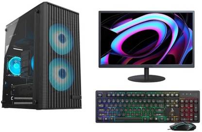 FusionIT Assembld Gaming PC Intel Core i7-2600 Core i7 (16 GB DDR4/512 GB SSD/Windows 11 Home/19 Inch Screen/Gaming PC_i7-16GB-512) with MS Office