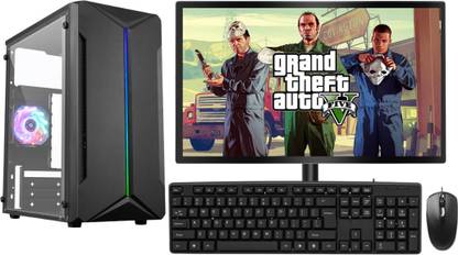 LOESIS Pc Setup Gaming Core i5 (8 GB DDR3/256 GB SSD/Windows 10 Pro/19 Inch Screen/Computer Set) with MS Office