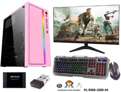 ZOONIS Gaming & YouTube Editing Desktop Core i5 (8 GB DDR3/512 GB SSD/Windows 10 Pro/2 GB/19 Inch Screen/Gaming & YouTube Editing Desktop i5-3rd Generation With 2gb Graphics Card) with MS Office