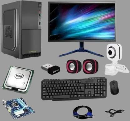 TECH- Assemblers Assembled Desktop Computer Celeron Dual Core (4 GB DDR3/500 GB/Windows 10 Pro/15.4 Inch Screen/Intel Dual Core 2.6 Ghz Pentium Processor) with MS Office