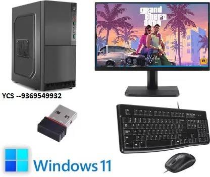 ycs Premium Core i3 (8 GB DDR3/1 TB/128 GB SSD/Windows 11 Home/19 Inch Screen/I32ND/8GBRAM/128SSD/500HDD) with MS Office