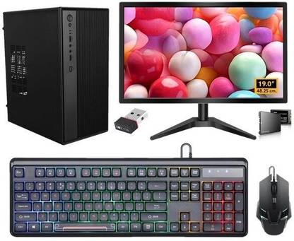 Adaone ADA Assembled Desktop Core i3 (8 GB DDR3/128 GB SSD/Windows 10 Pro/19 Inch Screen/ADA-04) with MS Office