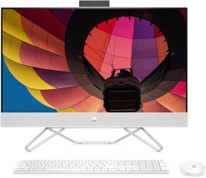 HP HP 27" Ryzen 5 (8 GB DDR4/512 GB SSD/Windows 11 Home/27 Inch Screen/27-cb0235in All-in-One PC)