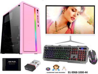 Assembled Gaming & Editing Desktops Core i5 (3rd Gen) Core i5 (8 GB DDR3/512 GB SSD/Windows 11 Home/2 GB 2GB/19 Inch Screen/Gaming Pc - Best For Free Fire Game)