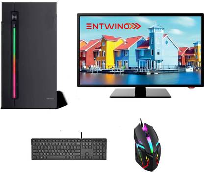 ENTWINO Intel Core i7 (8 GB DDR3/1 TB/256 GB SSD/Windows 10 Home/4 GB NVidia GRAPHIC CARD DDR5/22 Inch Screen/GAMING-COMPUTER-I7-2600-8GB_1TB) with MS Office
