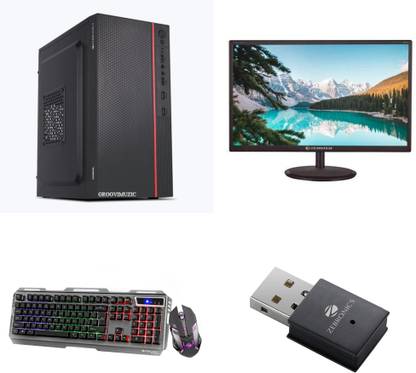 Groovimuzic Computer Core i3 (8 GB DDR3/Windows 10 Home/19.5 Inch Screen/512gb ssd/MSoffice/gaming keyboard and mouse/300mbps wifi adapter)
