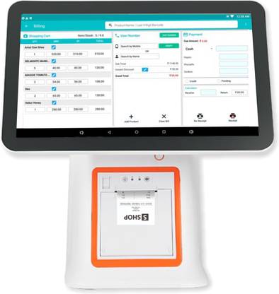 Shreyans Android Touch Billing Machine APU Dual Core (2 GB DDR2/16 GB SSD/Android v4.4 (KitKat)/2 GB/15.6 Inch Screen/Android Touch Billing Machine)