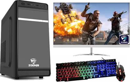 ZOONIS Gaming Complete Pc Set Nvidia 4GB Graphics Card for Best Gaming Experience Core i5 (4th Gen) (16 GB DDR4/500 GB/256 GB SSD/Windows 10 Pro/4 GB 4GB GT-730 Graphics Card For Best Gaming Experiences/19 Inch Screen/Gaming Pc -MA-10 Best For Free Fire Game 4gb Graphics)