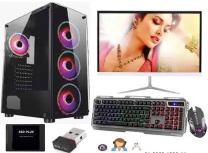 TECH- Assemblers Bold Gameing Desktop Core i7 (8 GB DDR3/500 GB/Windows 10 Pro/2 GB/19 Inch Screen/Gaming & Youtube Editing Desktop Core i7 With 2GB Graphics Card ,RGB Keyboard) with MS Office