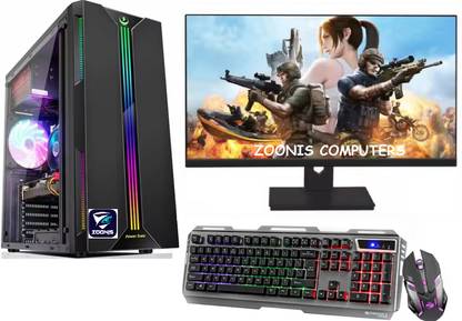 Assembled Gaming/Editing PC gamers and content creators Core i7 (16 GB DDR4/1 TB/256 GB SSD/Windows 10 Pro/4 GB 4GB GT-730 graphics card for seamless gaming and video editing./24 Inch Screen/Zoonis Premium Gaming/Editing PC is a powerhouse designed, Core i7) with MS Office