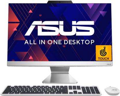 ASUS AiO A3 Series with Touchscreen, All in One Desktop, Intel 12th Gen Core i5 (8 GB DDR4/512 GB SSD/Windows 11 Home/23.8 Inch Screen/A3402WBA-TWA024WS) with MS Office