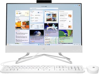HP 22-dd0304in Bundle PC Ryzen 3 Dual Core (8 GB DDR4/512 GB SSD/Windows 11 Home/21.5 Inch Screen/22-DD0304IN) with MS Office