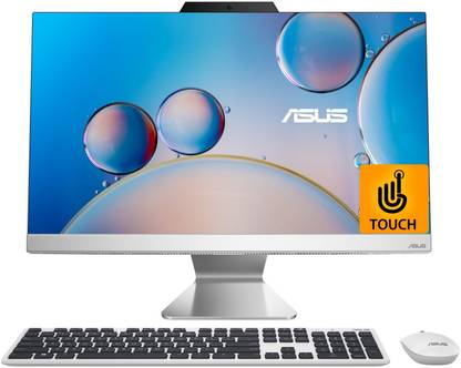 ASUS AiO A3 Series Touch Panel, Intel 12th Gen Core i5 (8 GB DDR4/512 GB SSD/Windows 11 Home/23.8 Inch Screen/A3402WBAT-WA001WS) with MS Office