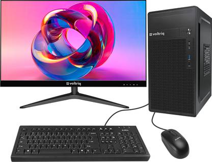Voltriq Consumer Series Core i5 (12th Gen) (16 GB DDR4/512 GB SSD/Windows 11 Home/27 Inch Screen/Consumer Series High Performance Desktop Computer)