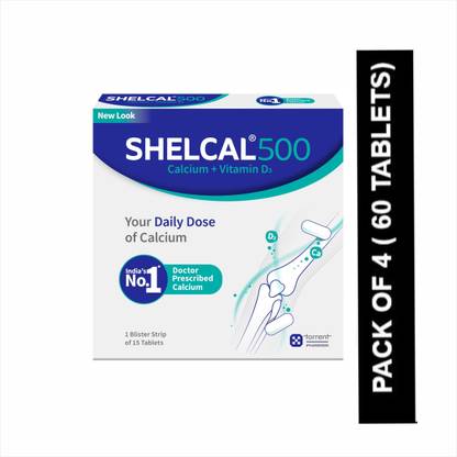 SHELCAL Calcium + Vitamin D3 For Strong Bones | India's No.1 Doctor's prescribed Tablets
