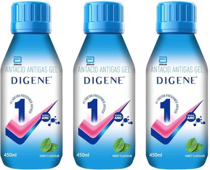 Digene Antacid Antigas |Mint Flavour (450 x 3's) Liquid
