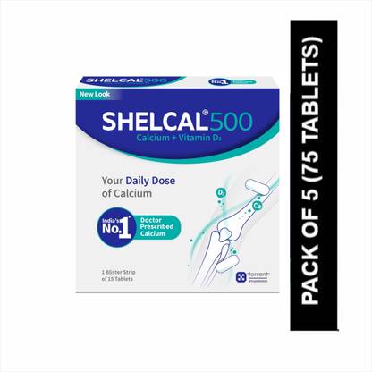 SHELCAL Calcium + Vitamin D3 For Strong Bones | India's No.1 Doctor's prescribed Tablets