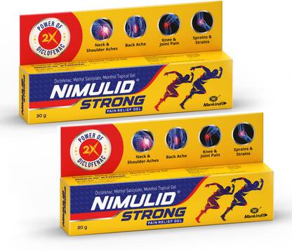 Nimulid Strong Pain Relief (Pack of 2) Gel