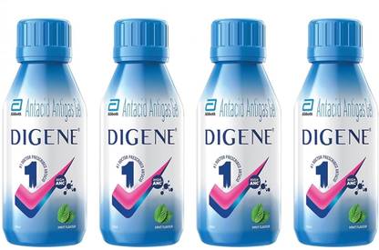 Digene Antacid Antigas Gel |Mint Flavour (200 x 4) Liquid