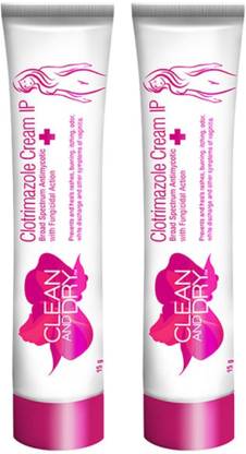 Clean and Dry Intimate Clotrimazole (15g X 2's) Cream