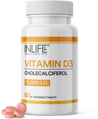 Inlife Vitamin D3 Cholecalciferol (10,000 IU) Tablets