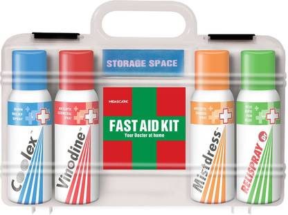 MidasCare Fast Aid Kit Box | Complete Solution to any kind of Medical Emergency at Home Kit