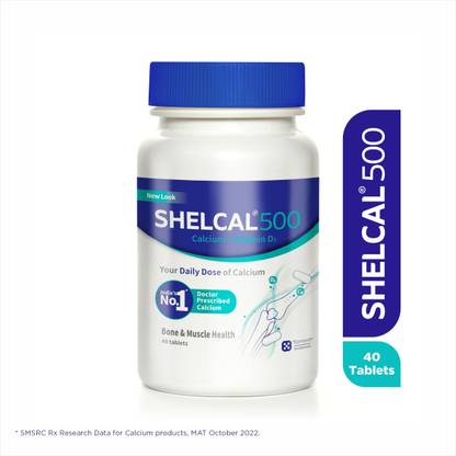 SHELCAL Calcium + Vitamin D3 For Strong Bones | India's No.1 Doctor's prescribed Tablets