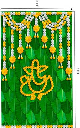 WINNSUN Banana design Decorative Backdrop Curtains For Decorations Altar Cloth