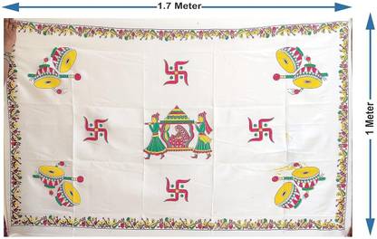 pellisandadi Wedding Product Varamala with Telugu Printed Caption Altar Cloth