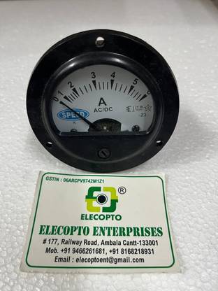 Elecopto Round Ampere Meter 6 A AC/DC Ammeter