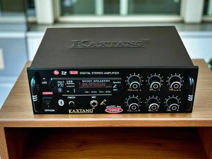 KAXTANG DJ host 1002BT Full Black Digital Stereo With BT/ USB/ SD-Card /FM /AUX 5000 W AV Power Amplifier