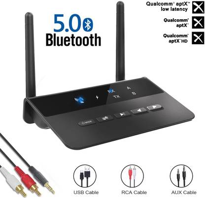 HASTHIP Bluetooth 5.0 Receiver Transmitter Aptx HD LL Low Latency Wireless Audio 120 W AV Power Amplifier