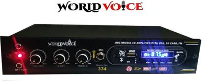 world voice Gold Series WV-SLIM Bluetooth with BT/USB/FM/MP3/SD-MMC/AUX/MIC 4440 Double IC 160 W AV Power Amplifier