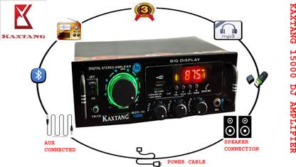KAXTANG New Series jogstar 15000 DJ REMIX Bluetooth VERSION with BT/USB/AUX/MP 5000 W AV Power Amplifier