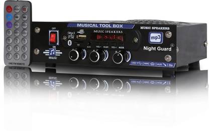 Night Guard USB Fm/Mp3 Multimedia Speaker with Bluetooth & Remote Supports AUX-SD Card FM Radio 80 W AV Power Receiver