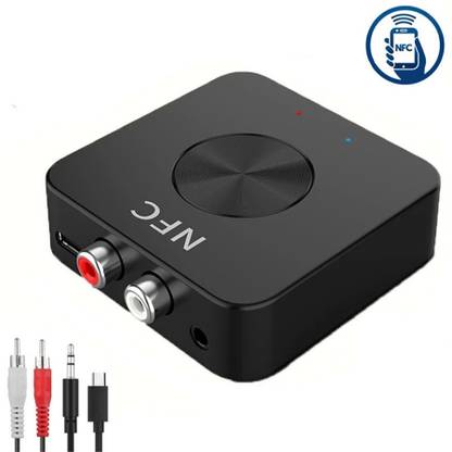 Verilux Bluetooth 5.0 Audio Receiver with NFC Wireless Function 3.5mm AUX/RCA 120 W AV Power Amplifier