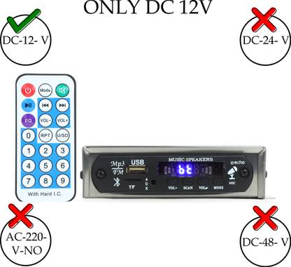 HSNAKE Bluetooth USB Amplifie Connect with 12 Volt Battery 20 W AV Control Amplifier