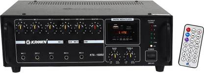 KE Krown KTA-1500U PA Amplifier with Bluetooth, USB Player, 5 Mic Input 150 W AV Power Amplifier