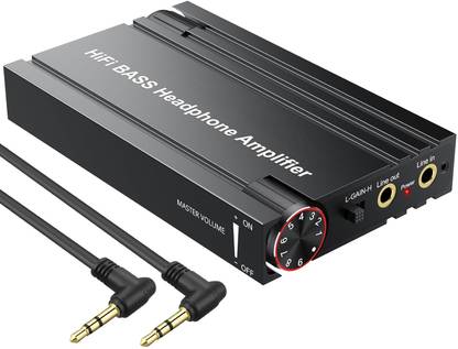microware 16-600? Headphone Amplifier with Bass Boost, Portable HiFi Earphone Amplifiers 0.4 W AV Power Amplifier