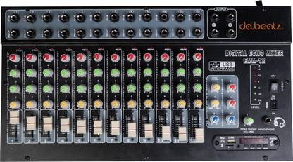 Da.Beatz. Sound Mixer Professional 12-Channel mixer EMM-12 Digital & Audio Interface USB Digital Sound Mixer