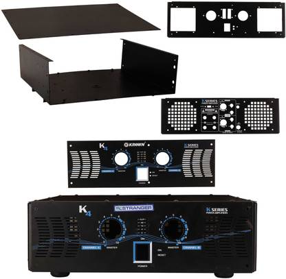 SESTRANGER Metal Cabinet / Chassis for 2 Channel Power Amplifier upto 4000 Watt Amplug Cabinet