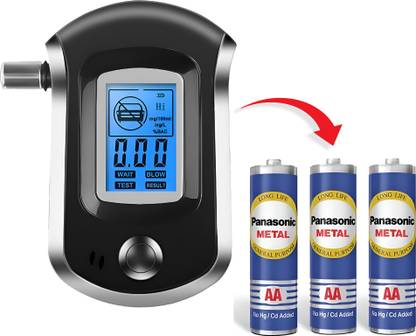 vinesto Breathalyzer Alcohol Tester –Fast&Accurate BAC Meter with LCD & 3 Free Batteries Analytical Scale