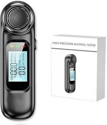 Alcobreath Alcohol Breathalyzer & LED Indicator | USB Rechargeable Digital LCD Display BAC Analytical Scale