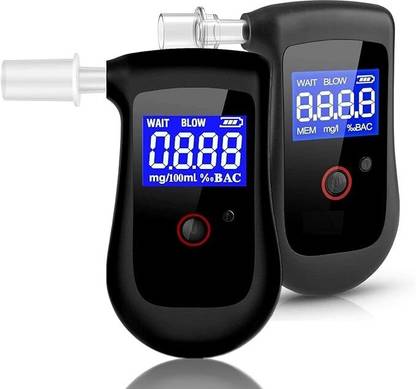 Alcobreath Portable Digital Alcohol Tester | Rechargeable Breathalyzer with LCD Display Analytical Scale