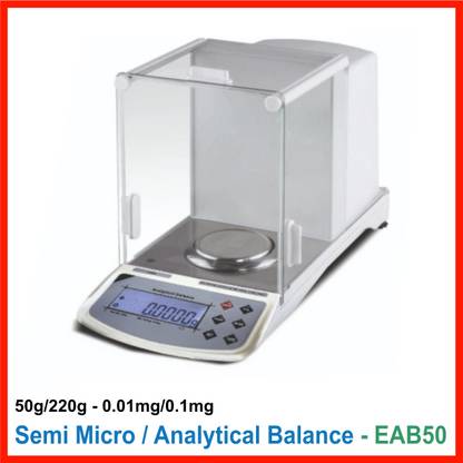 ATTOGRAM Semi Micro/Analytical Balance-EAB50(0.01mg/0.1mg/50/220g) Balance Scale