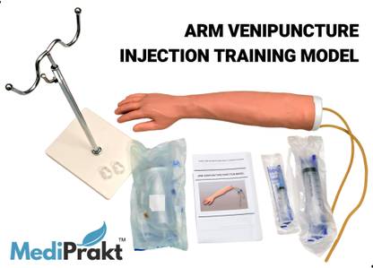 MediPrakt | ARM VENIPUNCTURE MODEL | LIFE SIZE | ARM IV INJECTION SIMULATION TRAINING MODEL | Anatomical Body Model